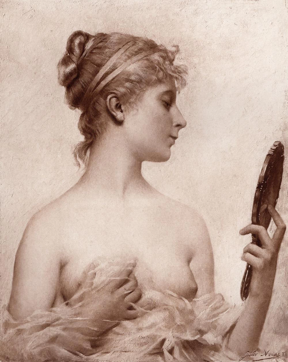 Donna allo specchio